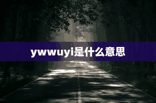 ywwuyi是什么意思